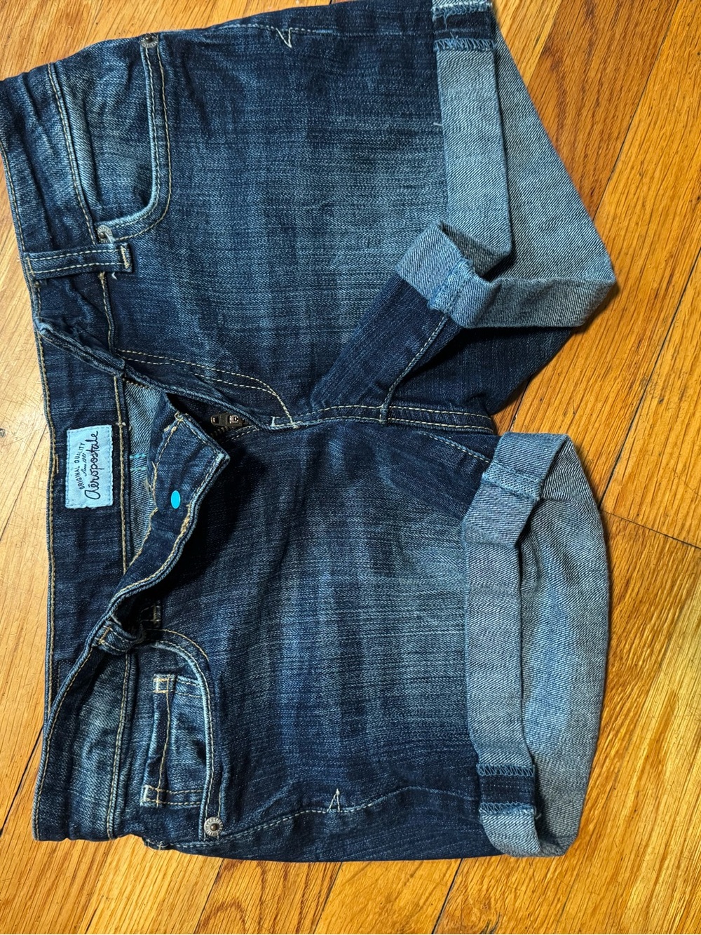 Aeropostale Women’s  Dark Blue Denim Jeans Shorts